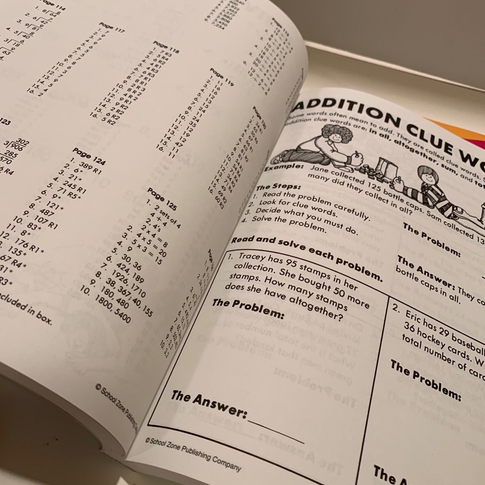 SCHOOL ZONE: GRADE 3 and 4 BIG BOOK WORKBOOK. - Picture 3 of 5